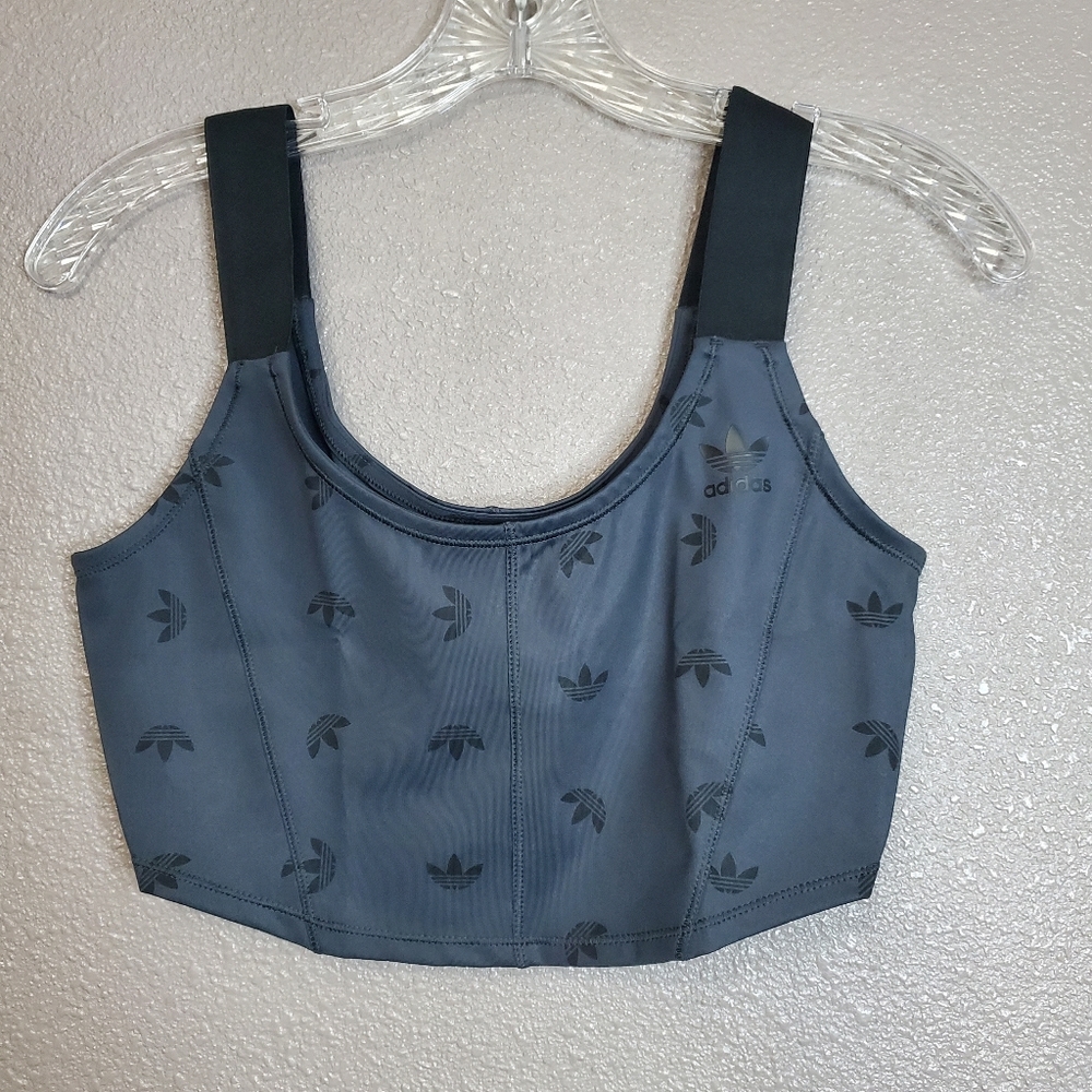 Adidas Originals Corset Bra Night Grey Women Size Large
